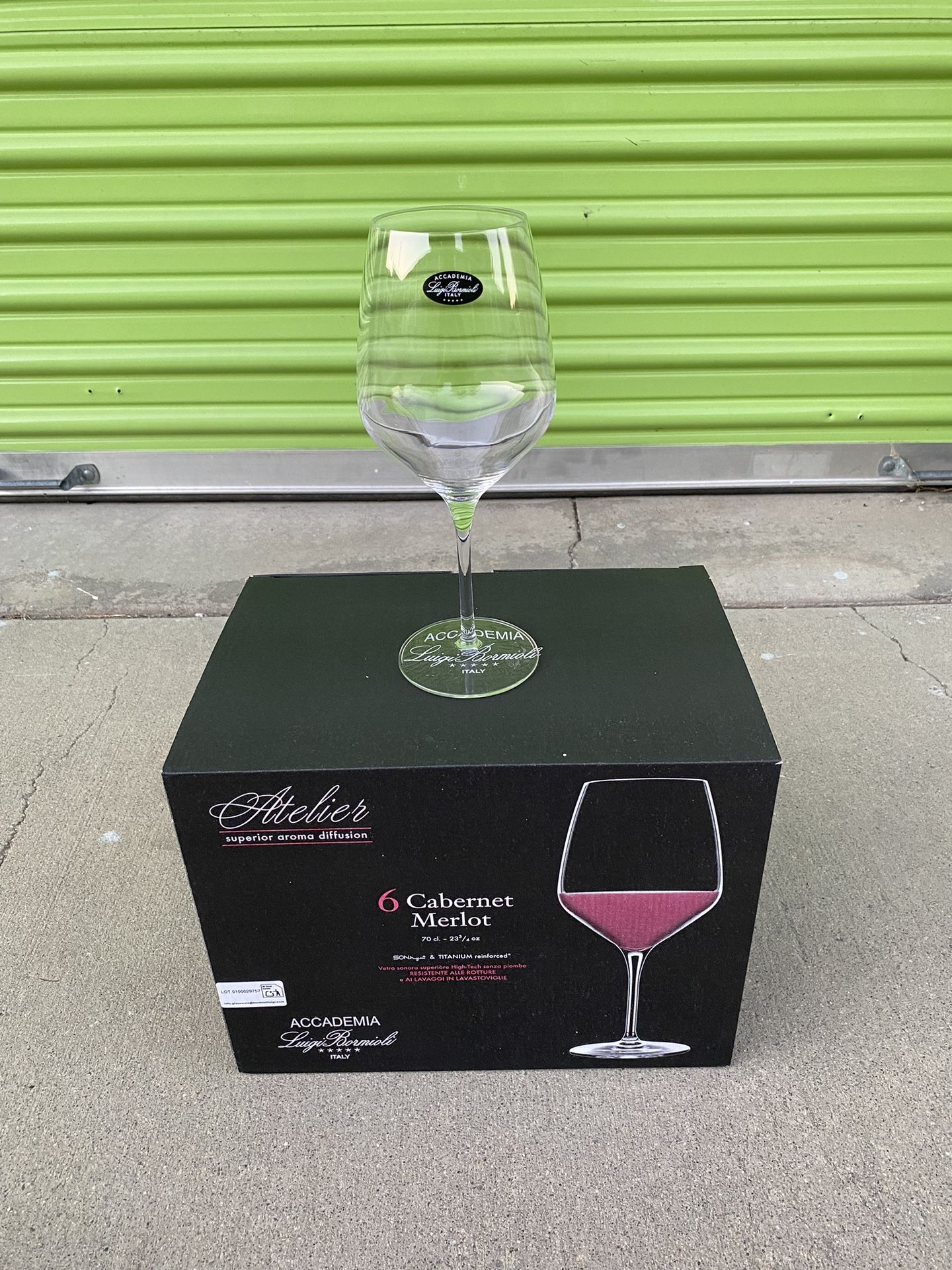 Luigi Bormioli Red Wine Glass 70 cl 23 3/4 oz Set 6 Pcs