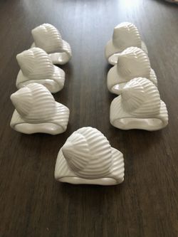 Sea Shell Ceramic Napkin Holders