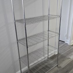 5-tier chrome shelving unit