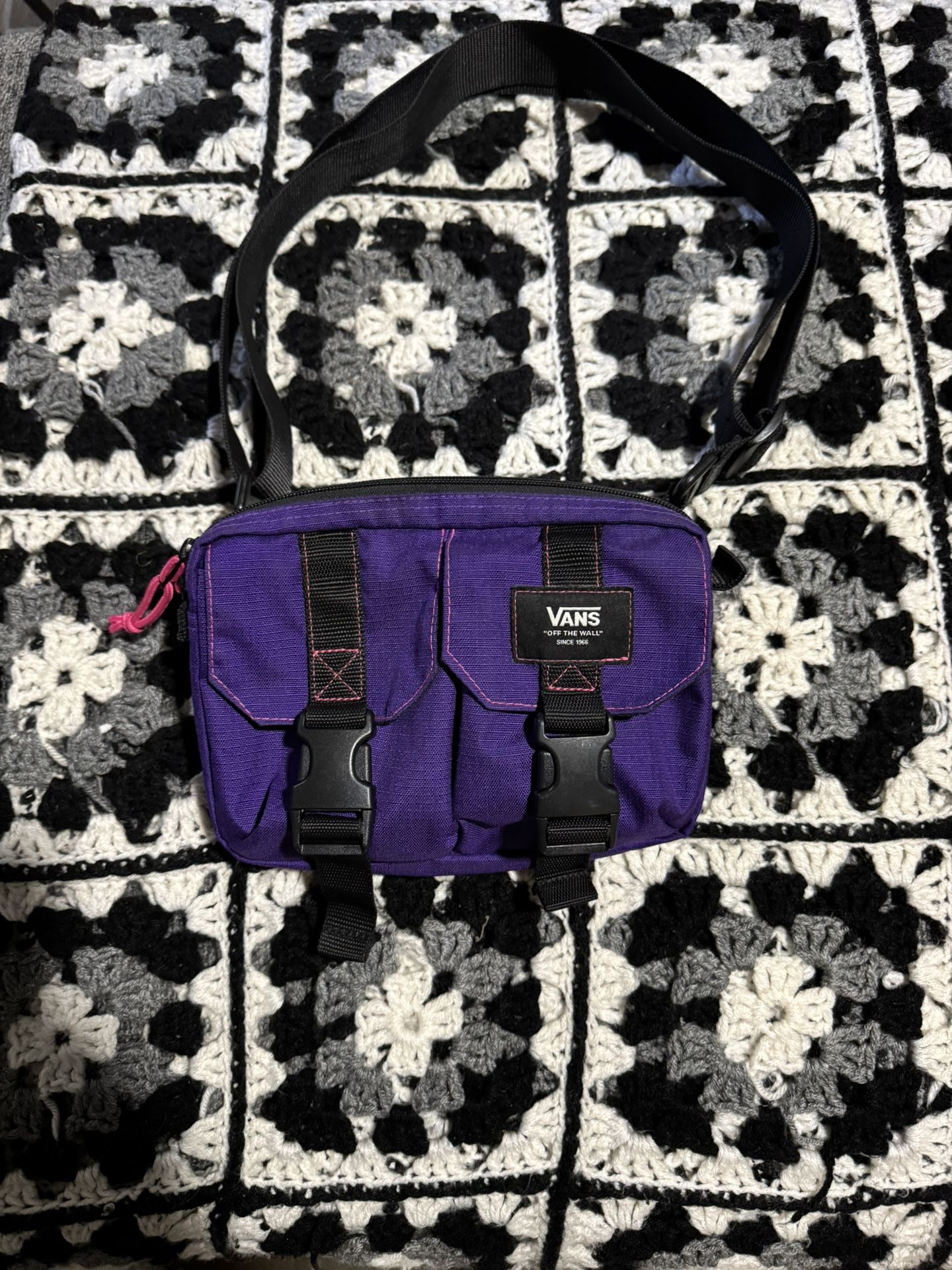 Purple Vans crossbody bag