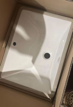 Signature Hardware RECTANGULAR PORCELAIN UNDERMOUNT BATHROOM SINK 506897