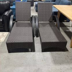 Set Of Pool Recliners