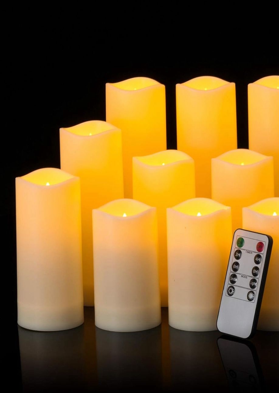 Set of 12 Battery Operated Candles