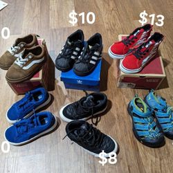 Toddler Shoes Size 8 & 9, VANS, PUMA, ZARA, ADIDAS, KEENS