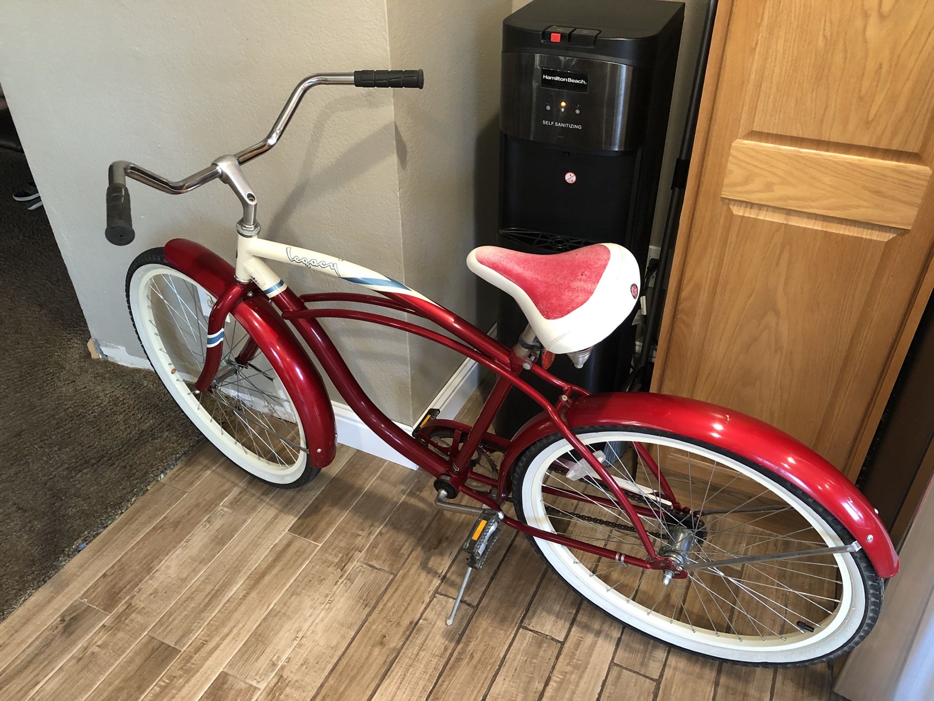 schwinn legacy beach cruiser blue