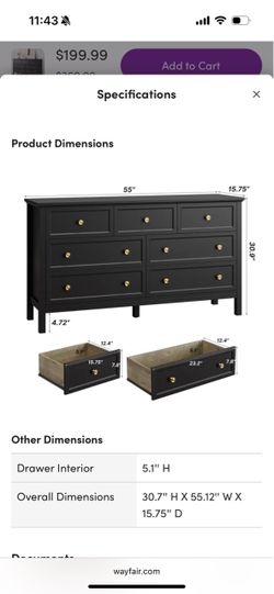 White dresser