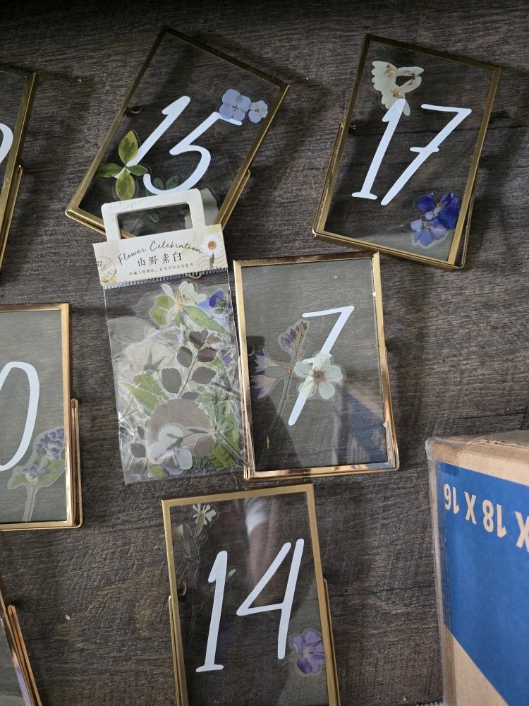17 Table Numbers, Plus Stickers
