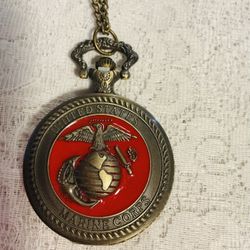 NEW MARINE CORP POCKET WATCH - QUARTZ - $15