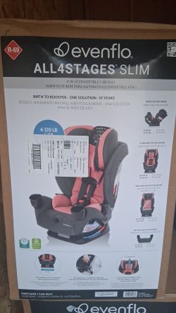Evenflo All4Stages Slim 4-in-1 Convertible Car Seat
