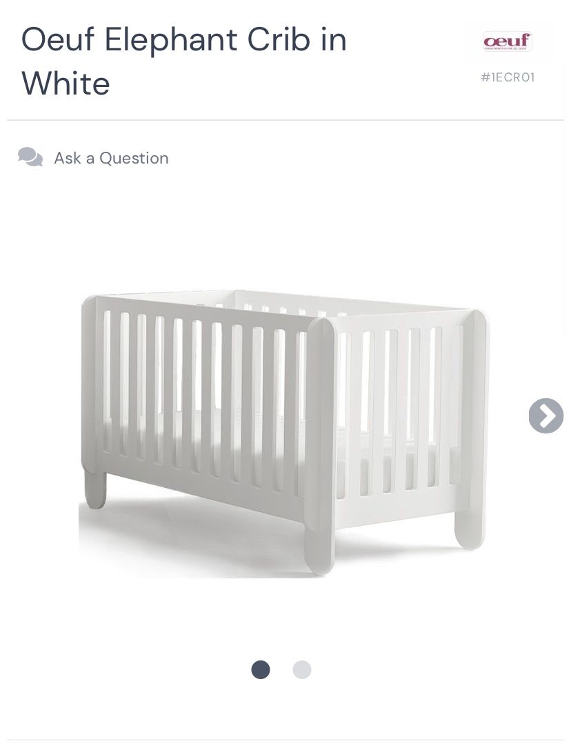 OEUF ELEPHANT CRIB