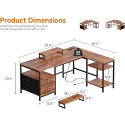 L Shape Desk