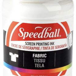 Speedball Fabric Screen Printing Ink, 32-Ounce, White