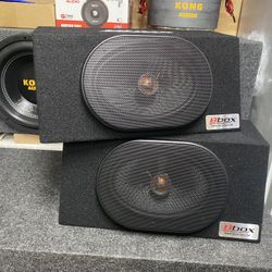 New 6 X 9” 180w 2-way Coaxial Speakers + Ported Boxes Sold In Pairs $90 Per Pair 