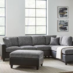 Sectional Sofa With Ottoman In Offer 🔥🔥🔥