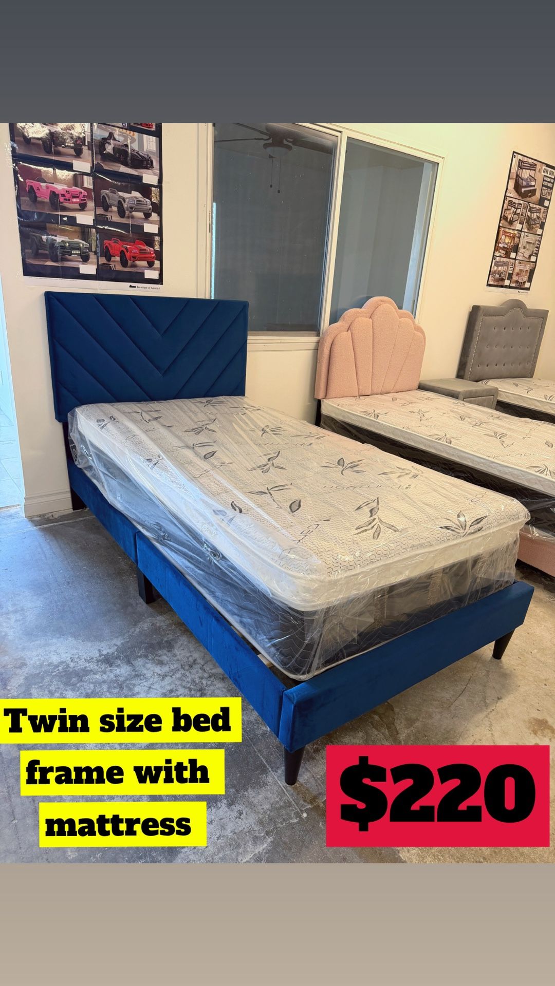 Twin Size Bed Frame With Mattress Included