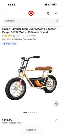 Razor Electric Bike