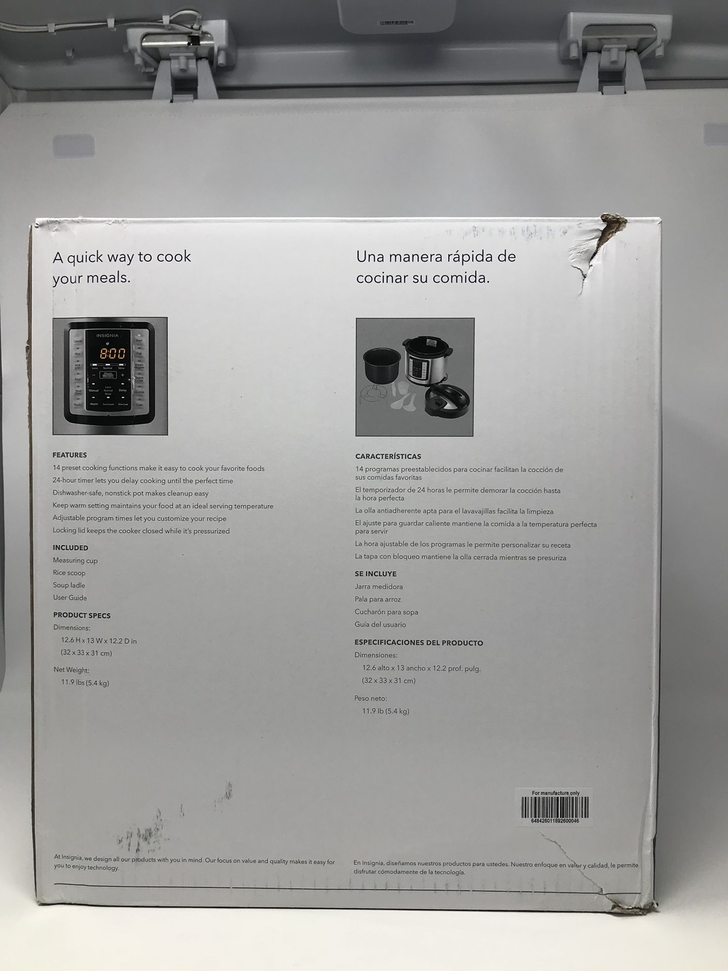 Insignia 6 Quart Pressure Cooker Like New lnstapot Crock Pot for Sale