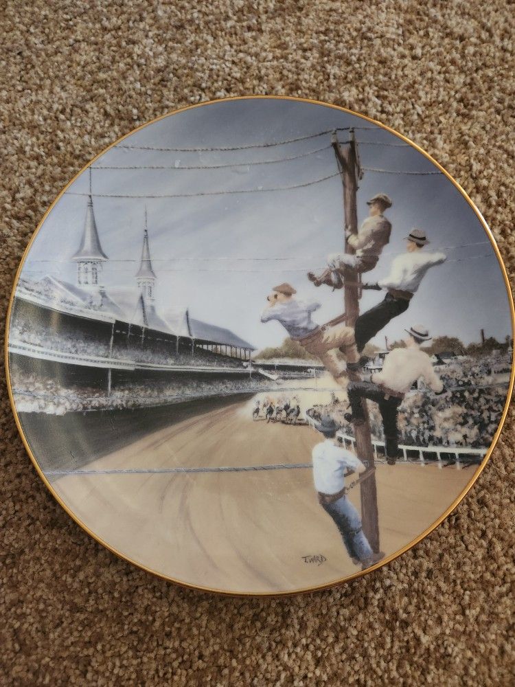 Reserve Seats For The Derby  Collector Plate