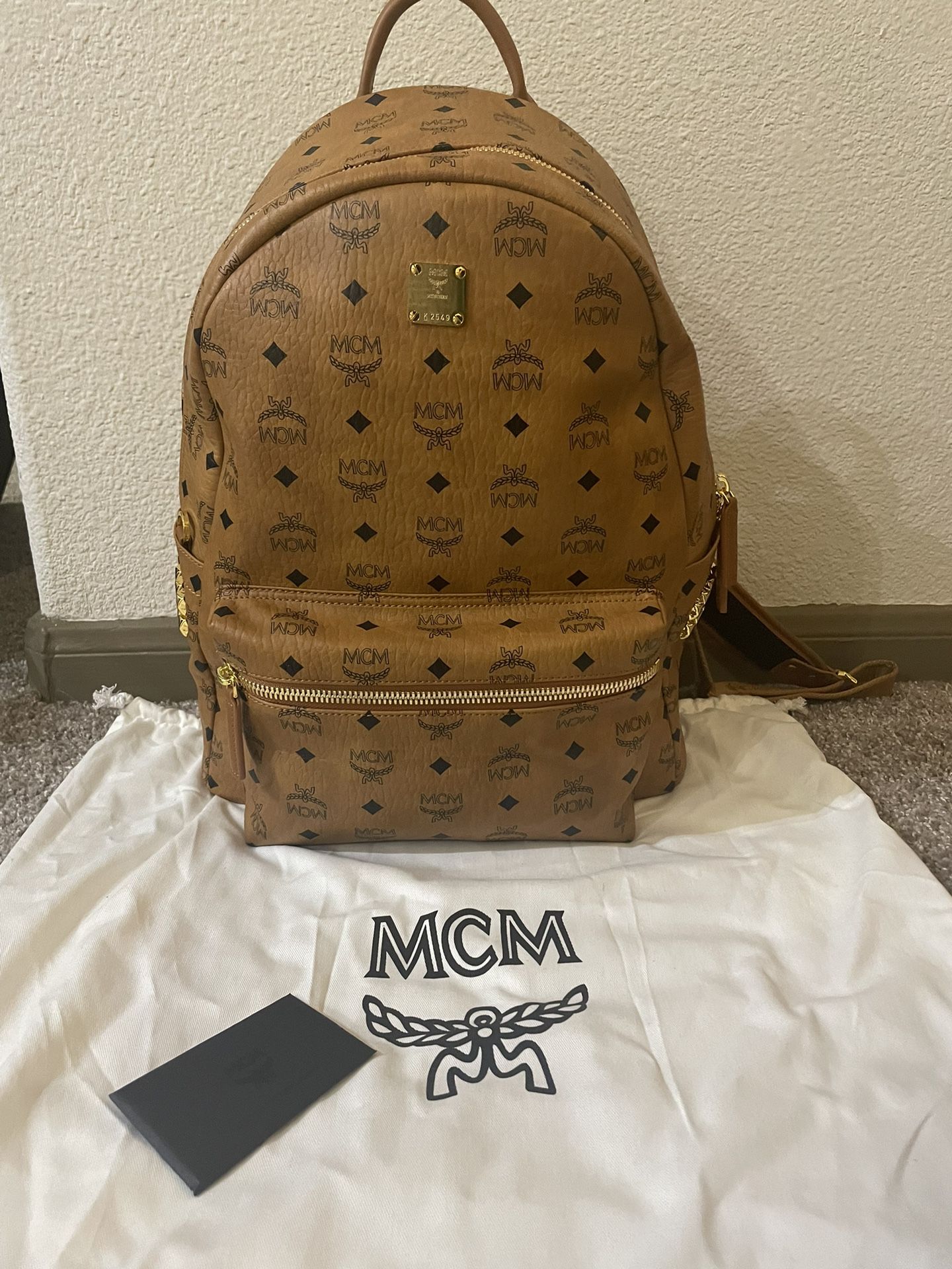 Mcm Side stud Backpack