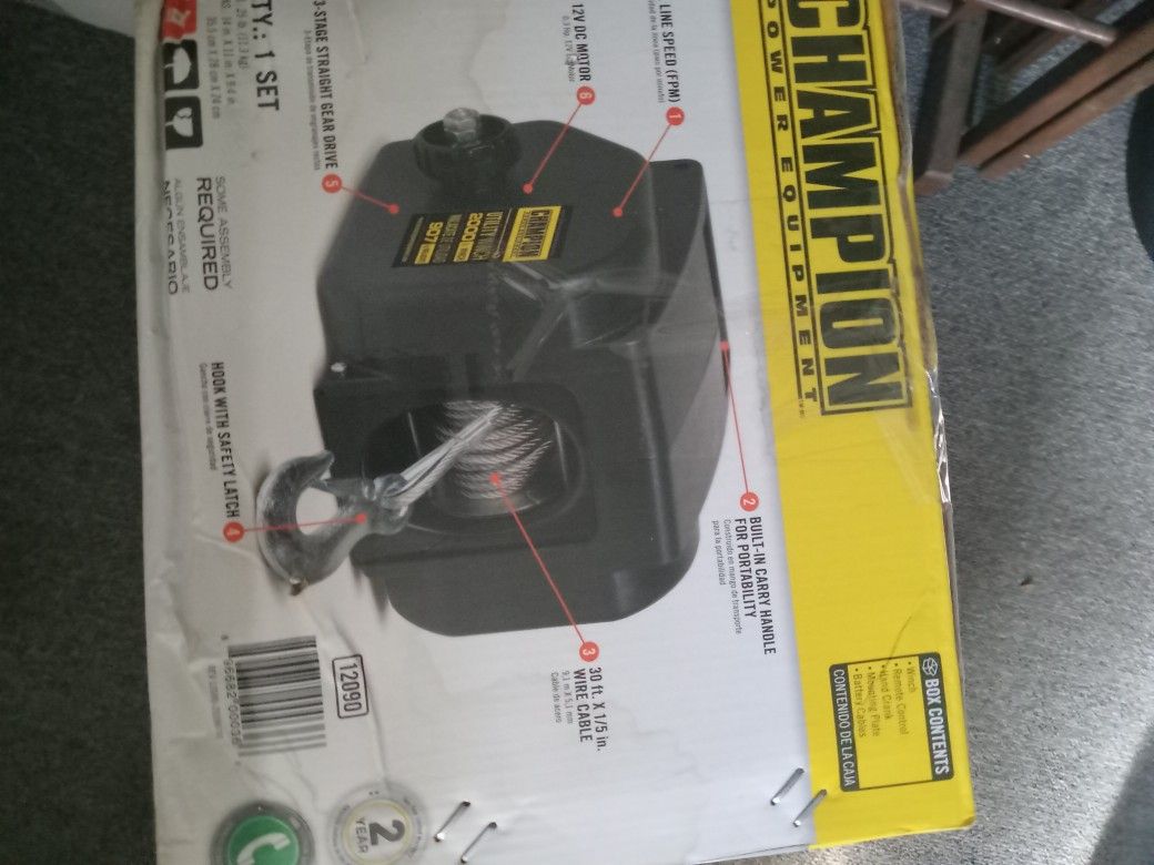 Champion Urility Winch Kit 2000lb Winch