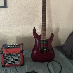 ESP LTD MH 200 And Cube Amplifier 