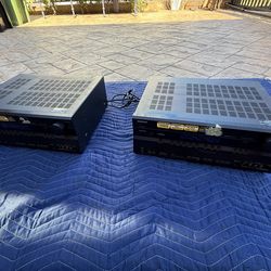 Large lot of home theatre equipment and electronics