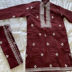 Red/Burgundy Men’s Kurta