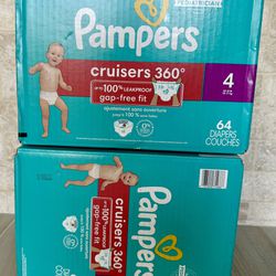 Pampers Cruisers 360 Diapers Size 4, 64 Count 