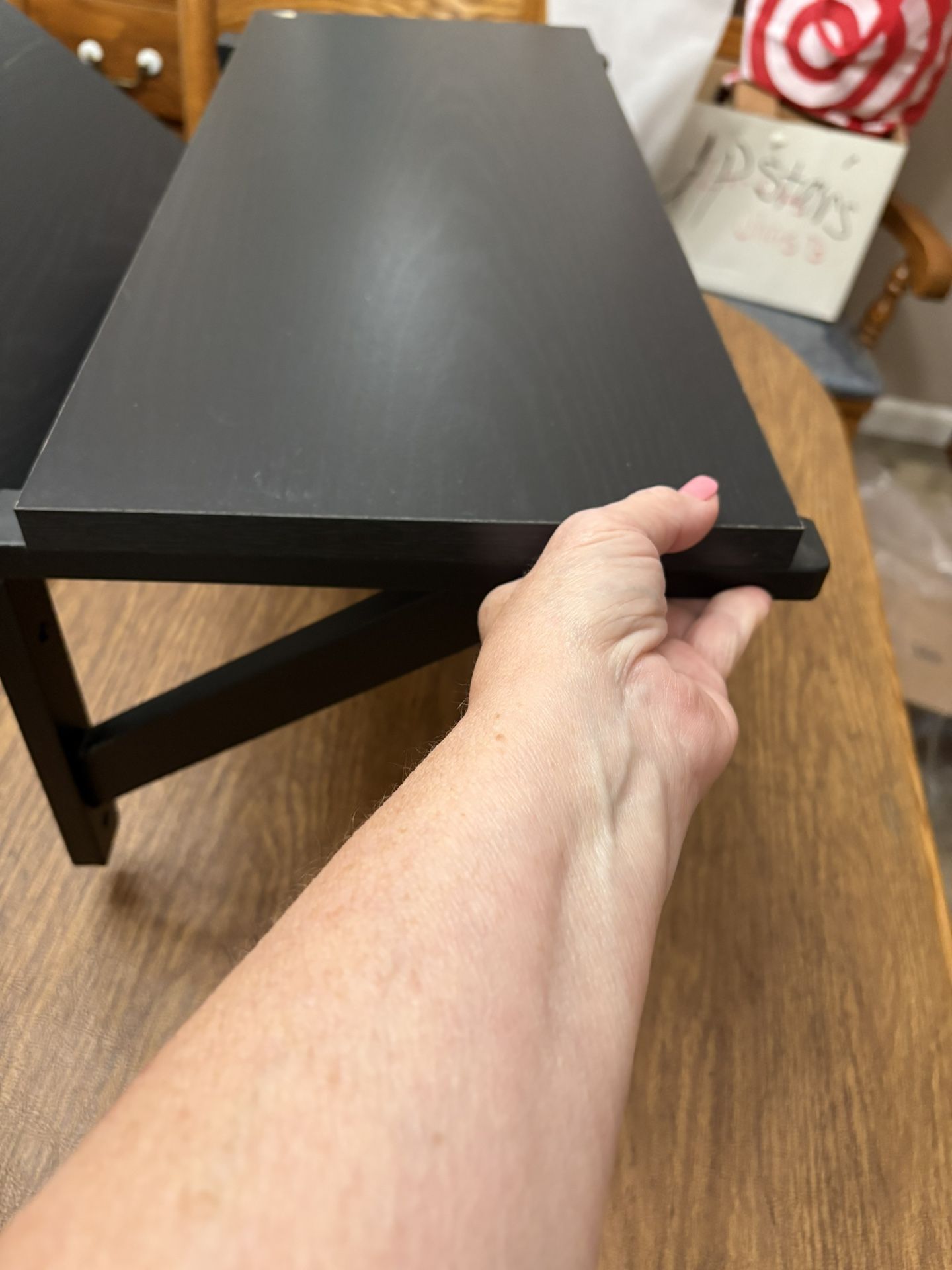 3 Black Wall Shelves