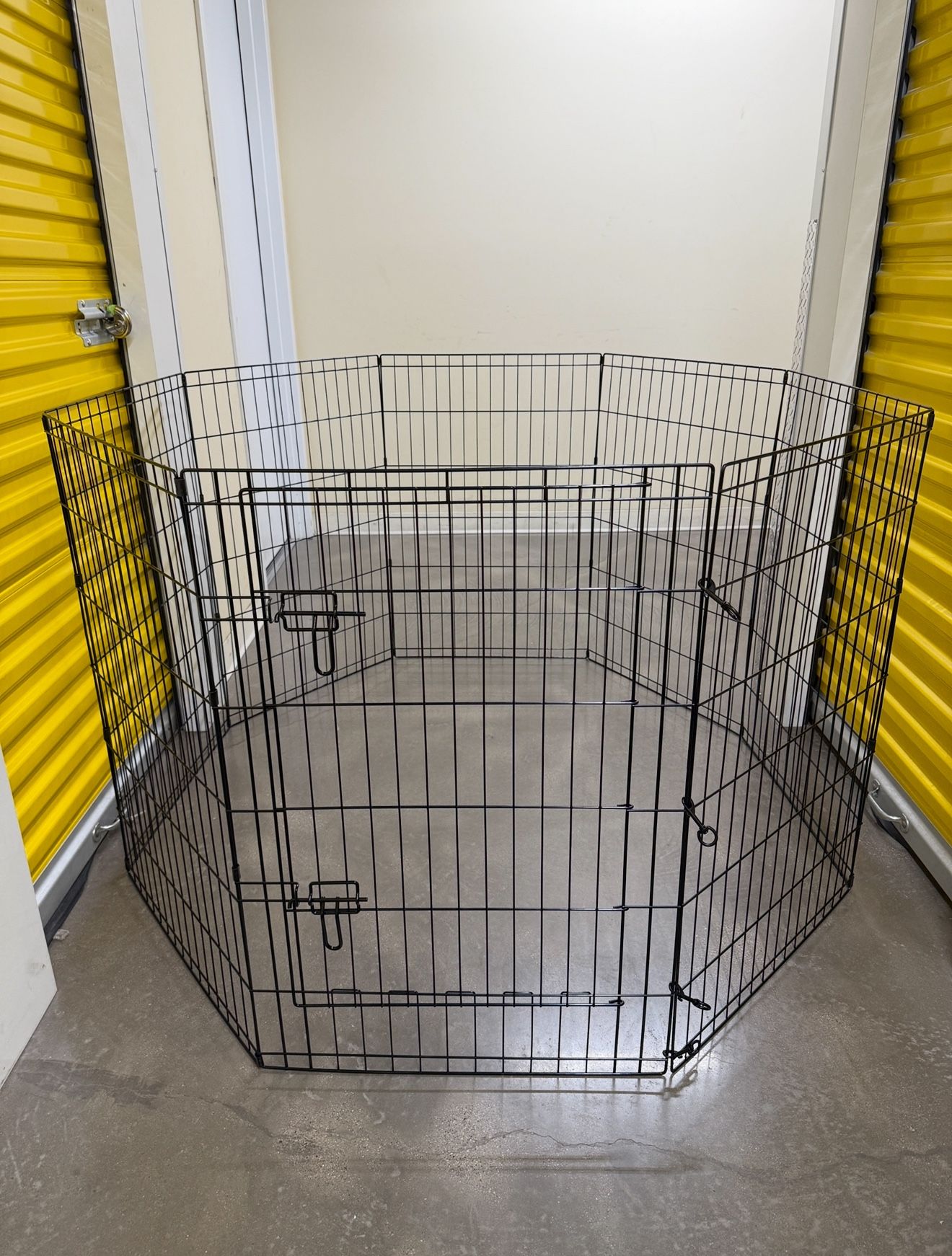 Brand New PJYuCien 36” High Playpen Foldable Black Collapsible Metal Wire Dog Exercise