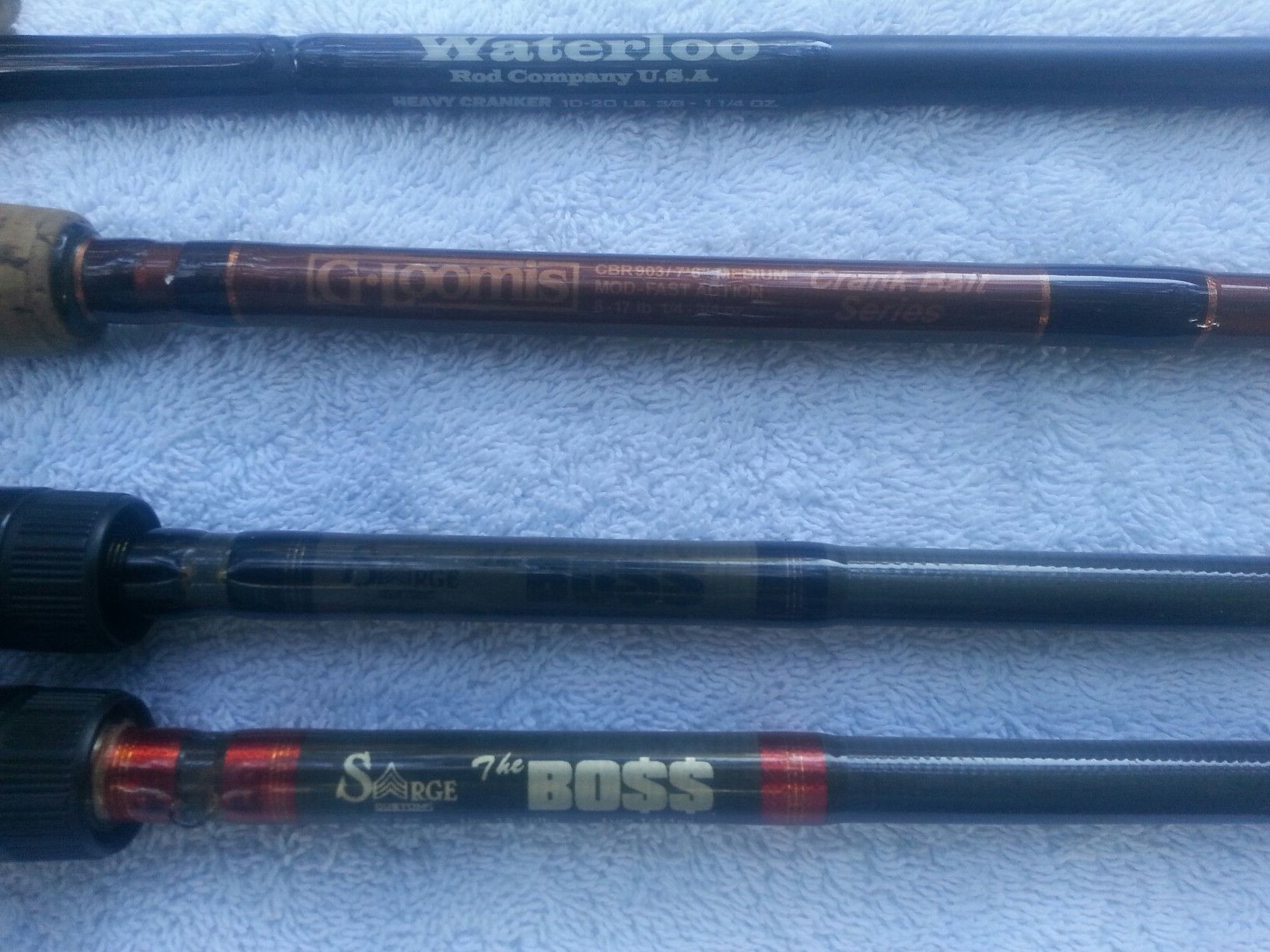 Fishing Rods Sarge,Waterloo & G-Loomis $150-$175