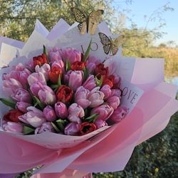 Bouquet 50 Tulipán