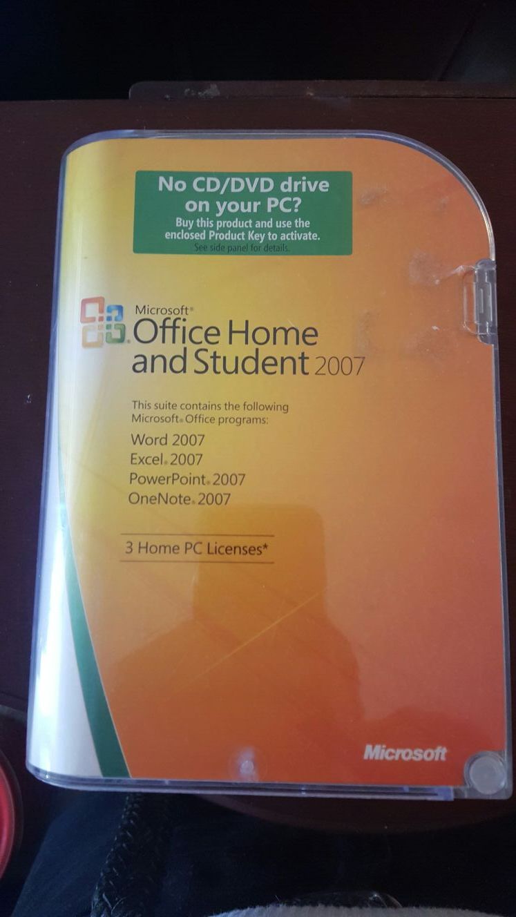 2007 office home and student