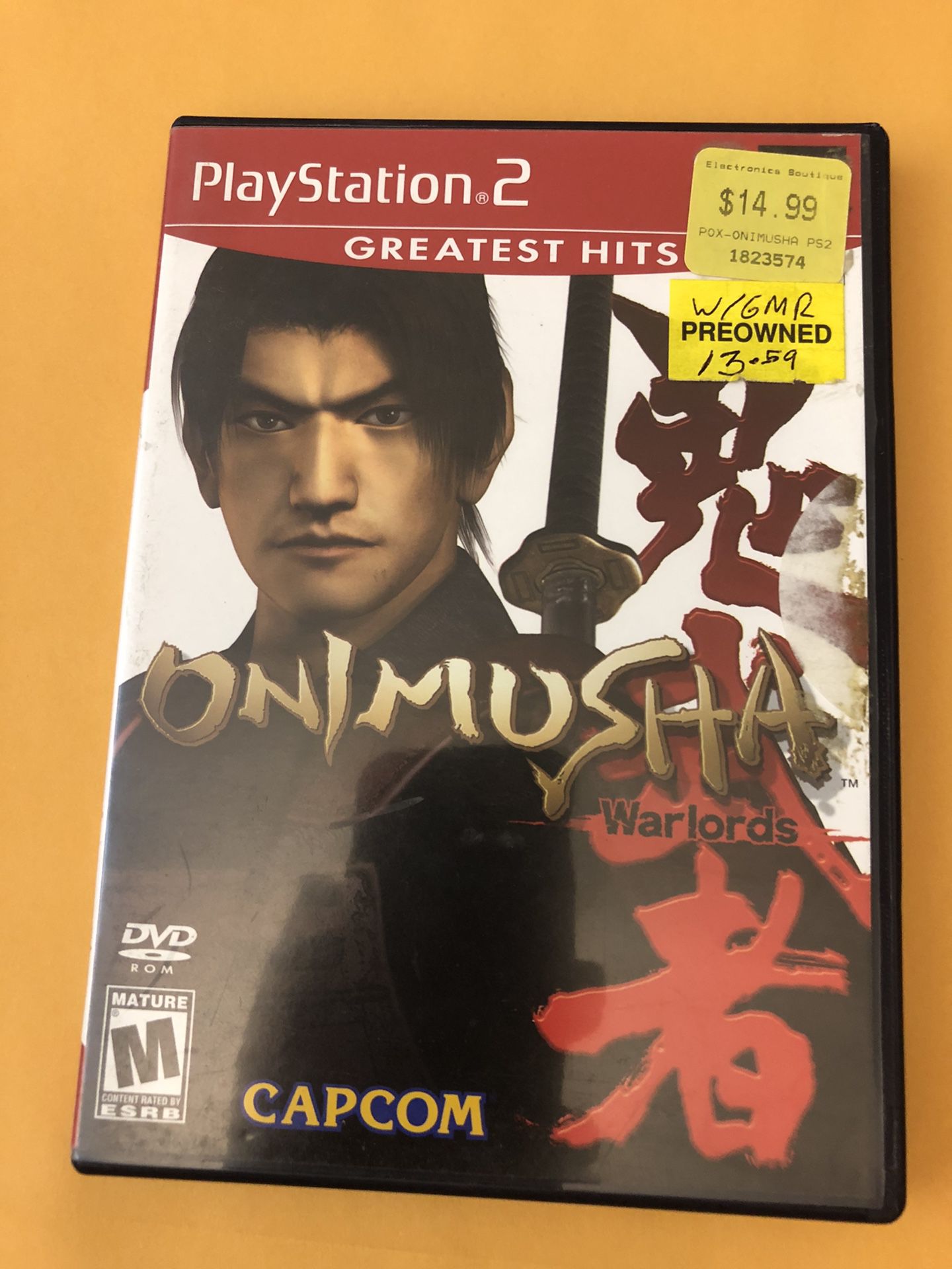 Onimusha Warlords PS2 Playstation 2 Complete with Manual and case