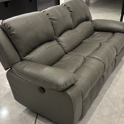 Leather Recliner Sofa