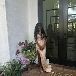 Gold Prom Dress