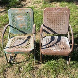vintage outside chairs