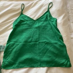 Zara green Tank Top S