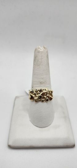 10kt Gold Nugget Ring 4.8G