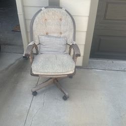 Antique Wooden Office Chair
