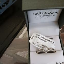 Sterling Silver Simulated Diamond 