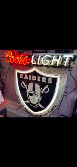 Coors Light  Raiders Neon Sign