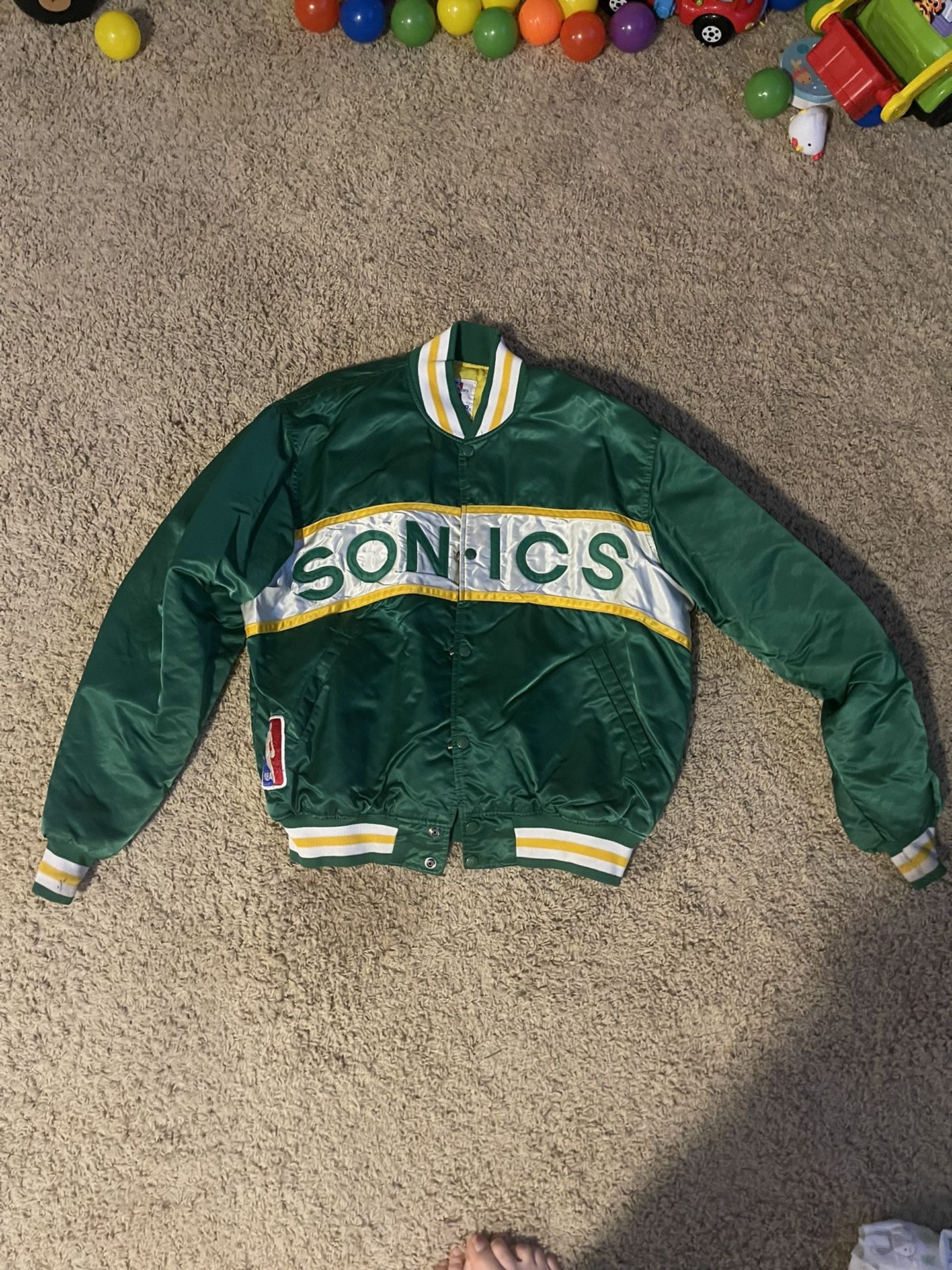 Seattle Super Sonics Vintage NBA Starter Bomber Jacket XL