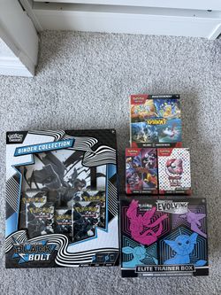 Sealed/Unopened Pokemon Cards Lot: Black Bolt, Surging Sparks, Destined Rivals, 151, Evolving Skies