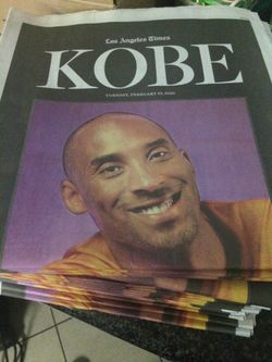 Kobe LA Times 2/25/20 only 20 left!