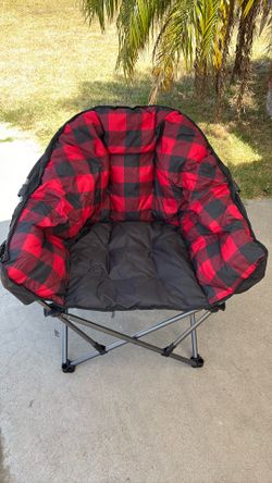 Plush camping chair