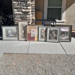 Framed Wall Art Pieces Home Decor $8-$10 each See All Photos