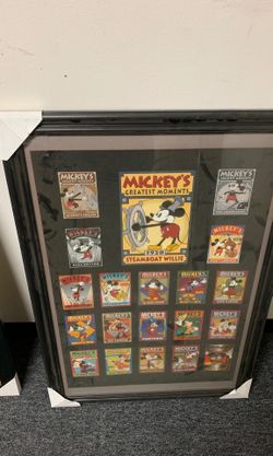 Mickey Mouse framed poster