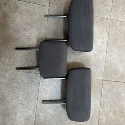 2006 - 2012 Toyota RAV4 Rear Headrest Headrests OEM Set of 3 GRAY CLOTH FABRIC