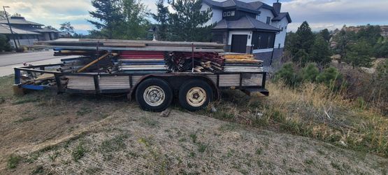 Trailer full of scaffolding!